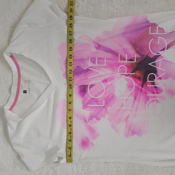 Xersion "Love Hope Courage" Short Sleeve Tee NWT - Picture 8 of 8